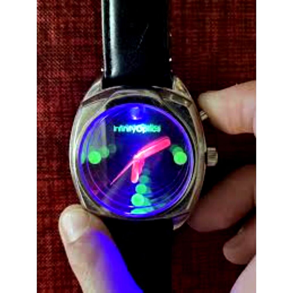 Infinity Optics Infinity Mirror Wristwatch – Built-In Black Light